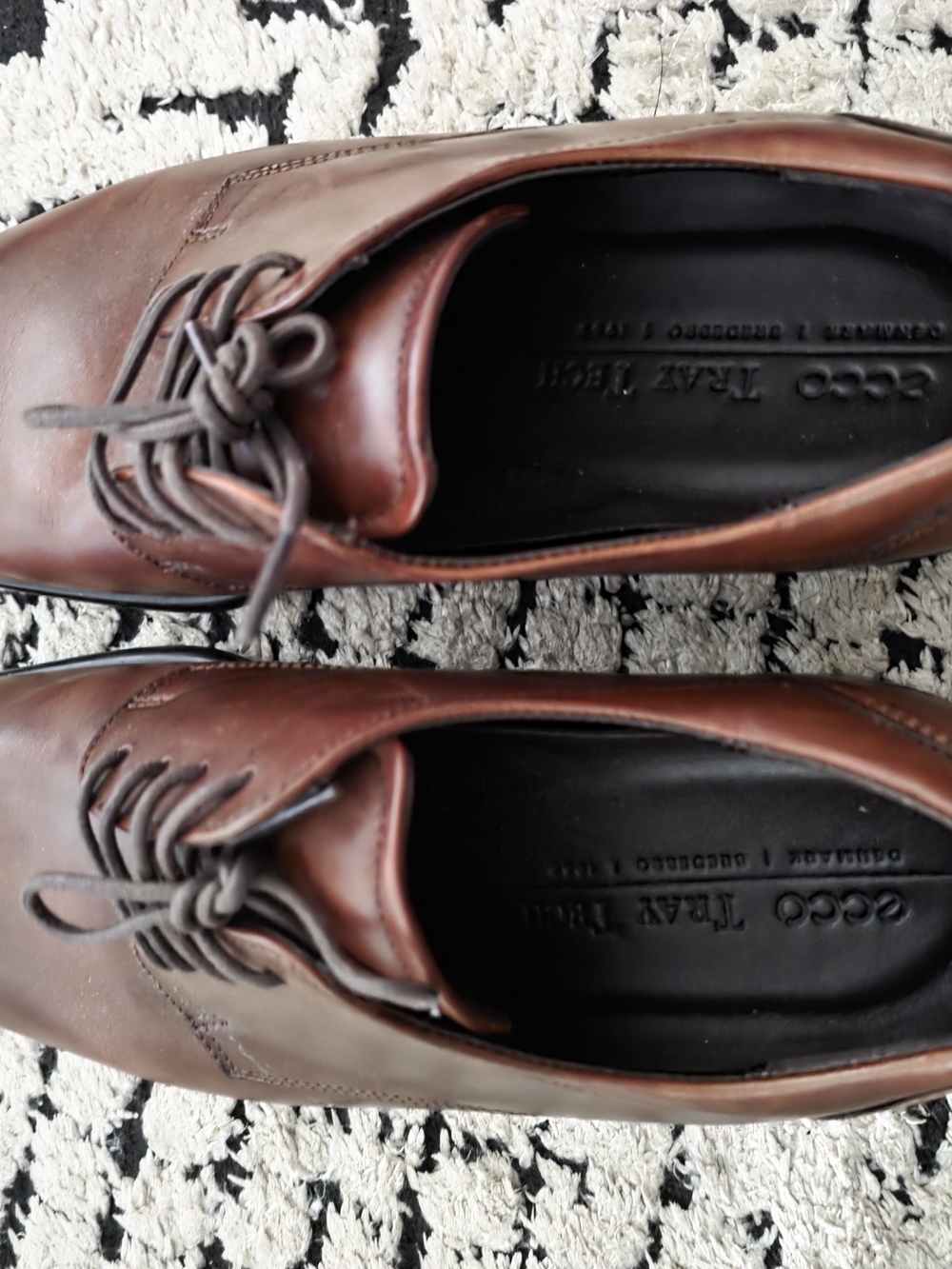 ECCO Men's Brown Leather Dress Shoes